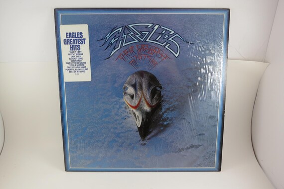 Vintage 1976 LP Vinyl Record The Eagles Greatest Hits In Shrink with Hype Sticker