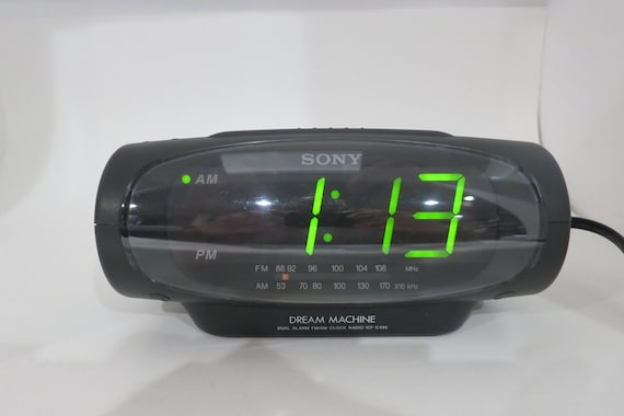 Vintage 1990s Sony Dream Machine: LED Digital Alarm Clock Radio