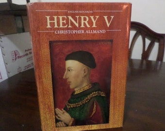 Vintage 1992 Hardcover Book Henry V English Monarch Christopher Allmand Excellent Condition w/Dust Jacket