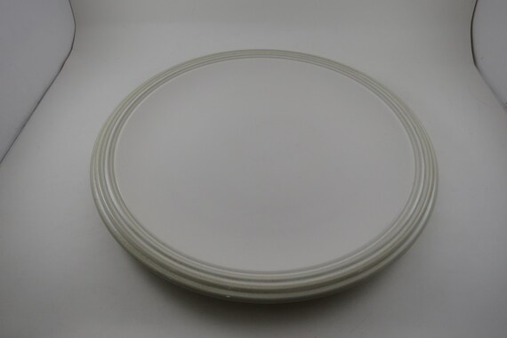 Vintage Pfaltzgraff Stoneware Cappuccino Pattern 13 Inch Chop Plate Round Platter