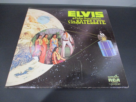 Vintage 1973 Vinyl LP Record Elvis Aloha From Hawaii Via Satellite Elvis Presley Excellent Condition Quadraphonic Pressing 61082