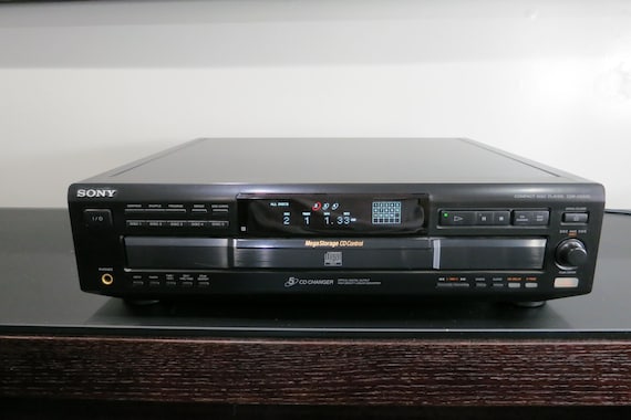 Vintage Sony CDP-CE525 Five Disc CD Changer Disc Ex-Change System Works Perfect