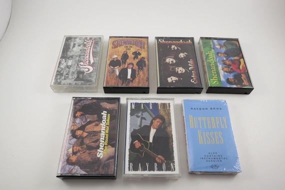 Vintage 1980's Shenandoah Cassette Tapes Excellent Condition Super Hits Road Not Taken Extra Mile Long Time Comin Self Sold Individually