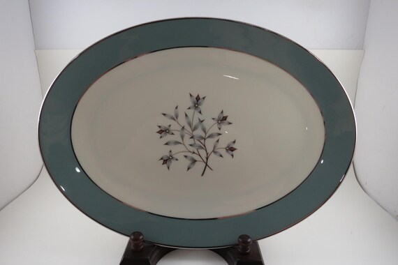 MCM Lenox Kingsley Pattern 13 1/2 Inch Oval Serving Platter