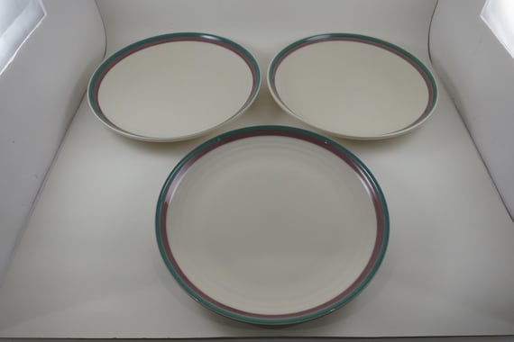 Vintage Pfaltzgraff Juniper Pattern 10 Inch Dinner Plates- Set of 4