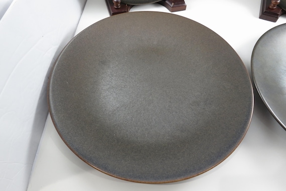 Set of Four MCM Lindt Stymeist Chocolate Stoneware 11 Inch Dinner Plates