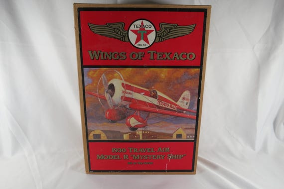 1997 Wings of Texaco 1930 Travel Air Model R Mystery Ship Die-Cast Bank Ertl