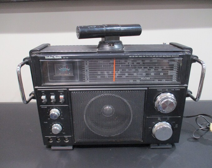 Vintage 1980's Radio Shack SW-100 Multi Band Short Wave Radio Weather ...