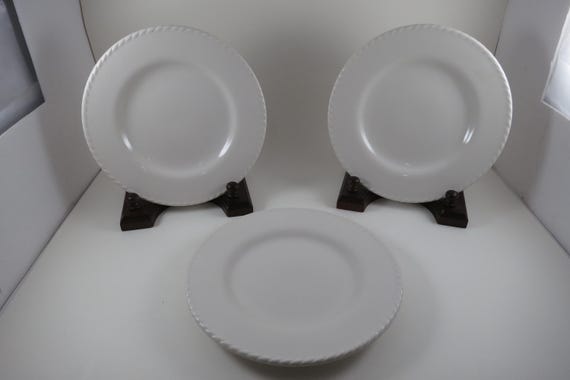 Set of 3 Pier 1 Bianca 8 Inch Salad Plates