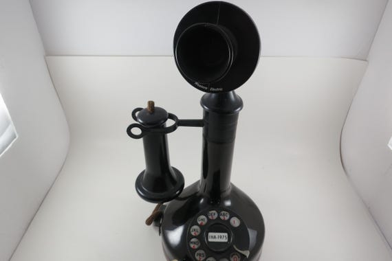 Vintage 1975 Dial Telephone Jim Beam Bottle Decanter