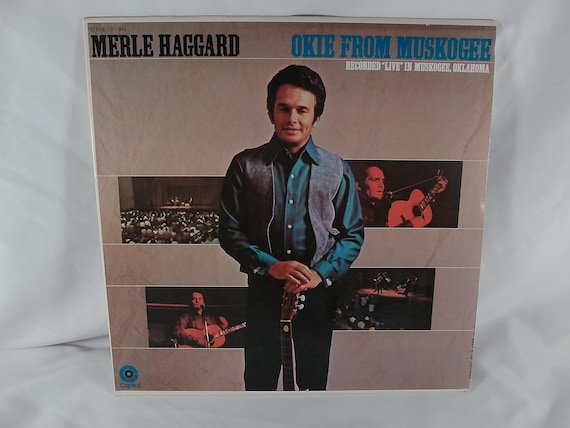 1969 Vinyl LP Record Merle Haggard Live Okie from Muskogee EX