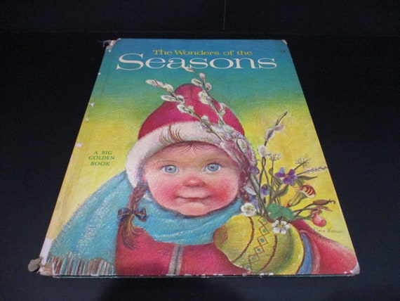 Vintage 1966 Big Golden Book The Wonders of the Seasons First Edition Good Condition Complete