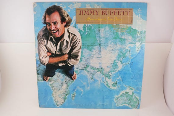Vintage 1982 Jimmy Buffett Vinyl Record: Somewhere Over China