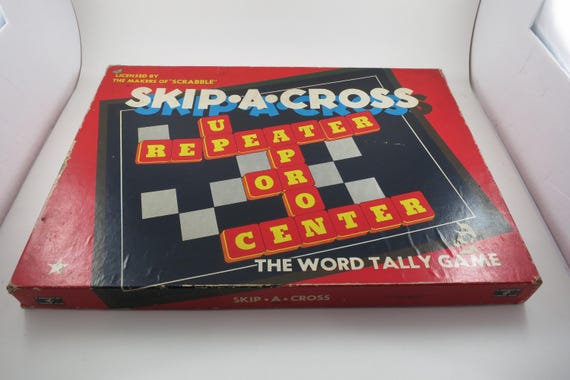 Skip A Cross Game Complete 1953 Cadaco Ellis Scrabble Type