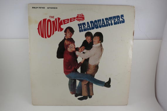 Vintage 1986 Vinyl Record The Monkees Headquarters Rhino Records