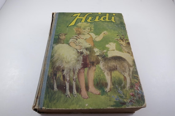 Vintage 1924 Children's Book Heidi by Johanna Spyri Hard Cover Good Condition