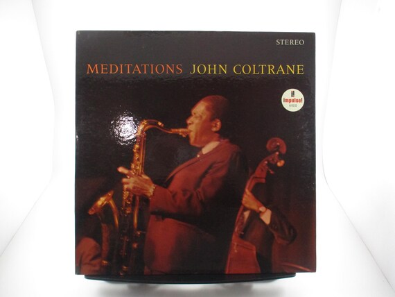Vintage 1967 Vinyl LP Record Mediations John Coltrane Jazz Excellent Plus Condition Stereo Pressing 67217
