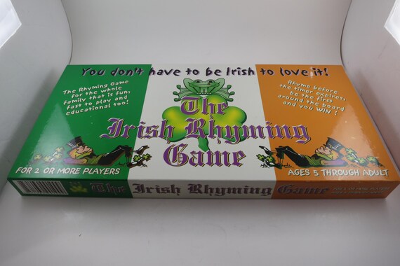 2005 Board Game The Irish Rhyming Game 100% Complete Like New
