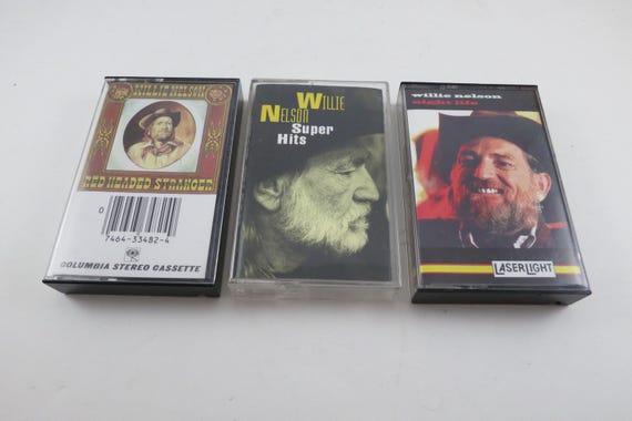 Vintage 1980's Willie Nelson Cassette Tapes Red Headed Stranger Hungry Years San Antonio Rose Great Divide New Orleans Sold Individually