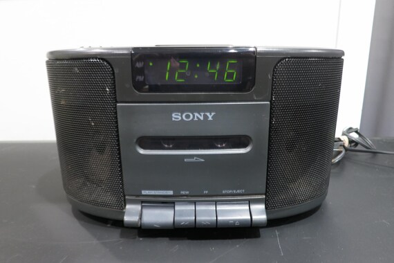 Vintage Sony Dream Machine: Alarm Clock Cassette Player - Model ICF-CS650