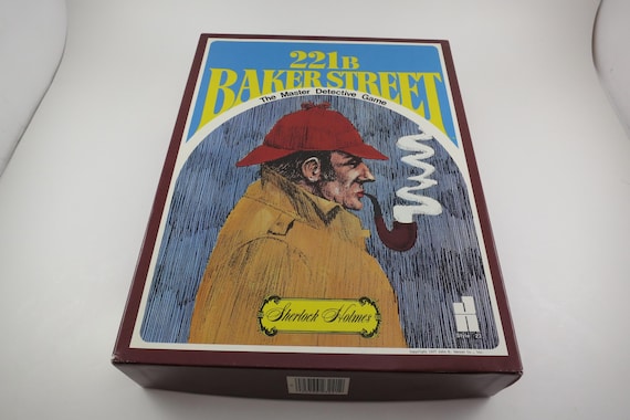 Vintage Sherlock Holmes 221B Baker Street Board Game 80'S