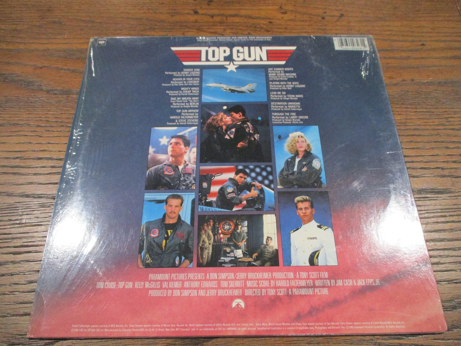 Vintage 1986 Vinyl LP Record Top Gun Original Motion Picture Etsy