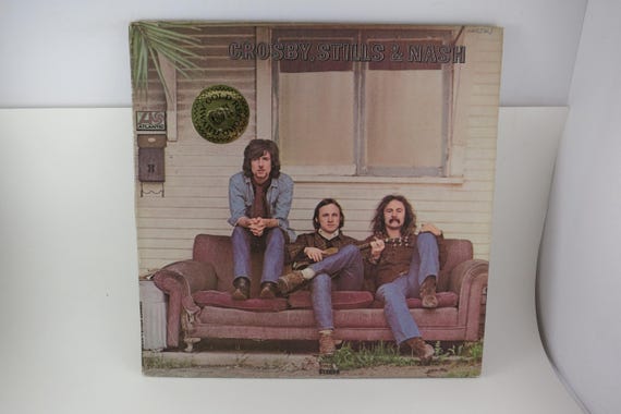 Crosby, Stills & Nash Vinyl LP - 1969 Self Titled Album EX