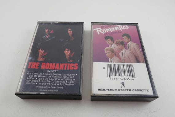 Vintage 1980's Romantics Cassette Tapes In Heat Strictly Personal Sold Individually