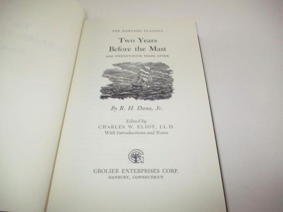 Vintage 1980 Hardcover Book Harvard Classics Dana Excellent Condition Gilt