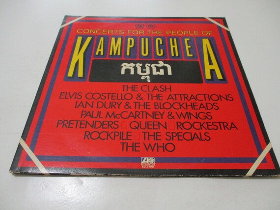 Vintage 1981 LP Vinyl Record Set Concerts for the People of Kampuchea Excellent Condition The Clash Wings Queen The Who More 59735