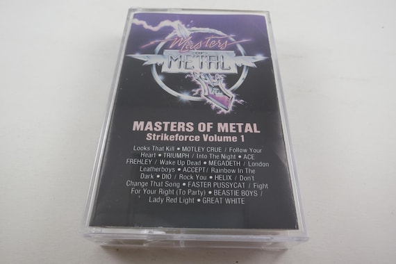 Vintage 1989 Masters of Metal Cassette: Motley Crue, Beastie Boys