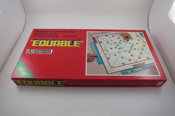 1973 Equable Board Game: Complete Vintage Math Strategy Game