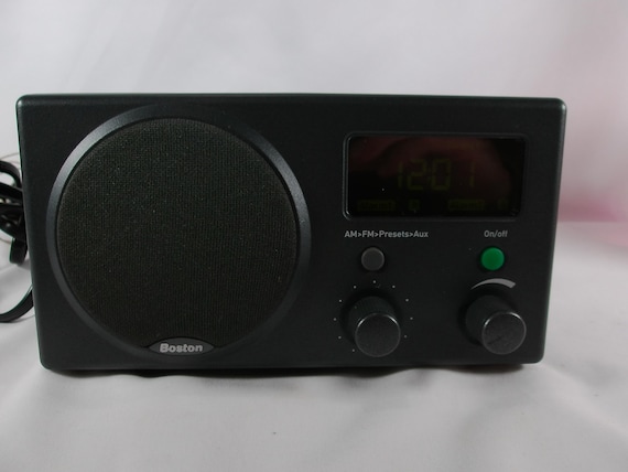 2002 Boston Acoustics Recepter Radio AM FM Dual Alarm Gray Clock Radio