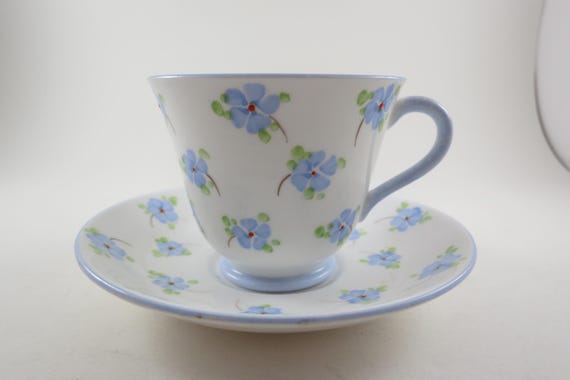 Royal Standard Bone China Vintage Floral Cup and Saucer Set