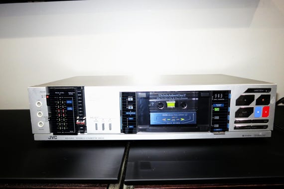 Vintage JVC Stereo Cassette Deck Model KD-V44 Silver