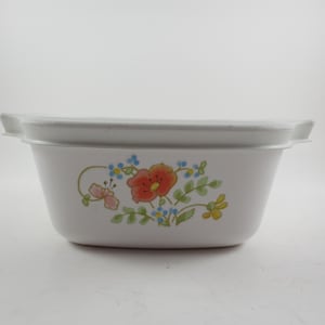 Vintage Corning Ware Wildflower Petite Dish with Lid