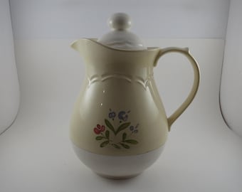 Vintage Pfaltzgraff Remberance Carafe Coffee Pitcher 48oz with Original Lid
