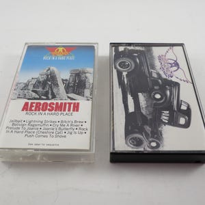Vintage 1980s Aerosmith Cassette Tape: Classics, Rocks, Permanent Vacation