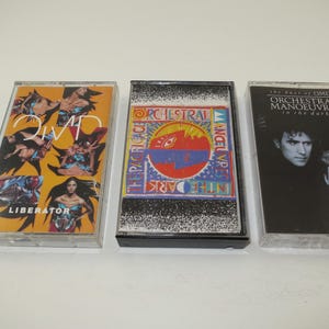 1980&#39;s OMD Cassette Tapes Best Of OMD Liberator Pacific Age Crush Sold Individually