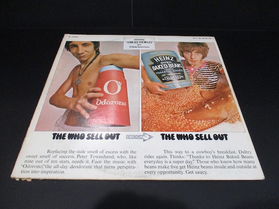 Vintage 1968 Vinyl LP Record The Who The Who Sell Out Excellent Condition with Hype Sticker 67834