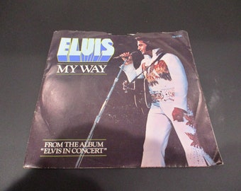 Vintage 1977 Elvis Presley "My Way" 45 RPM Vinyl Record