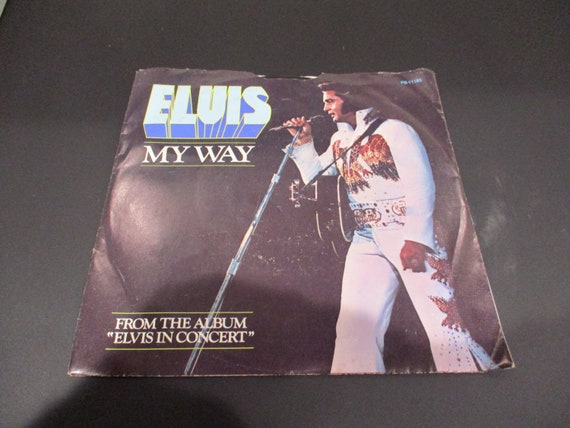 Vintage 1977 Vinyl 45 RPM Record My Way America The Beautiful Elvis Presley Original Picture Sleeve Excellent Condition 3080