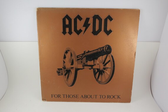Vintage 1981 Vinyl LP Record AC/DC For Those About to Rock We Salute You Excellent Condition 71609