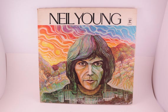 Vintage 1970 Vinyl LP Record Neil Young Self Titled Gatefold Cover Very Good Condition 71460