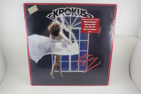 Krokus - The Blitz 1984 Vinyl LP Record, Hype Sticker, In Shrink
