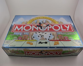 Vintage MONOPOLY Deluxe Edition, 1995 Parker Brothers, COMPLETE - Etsy