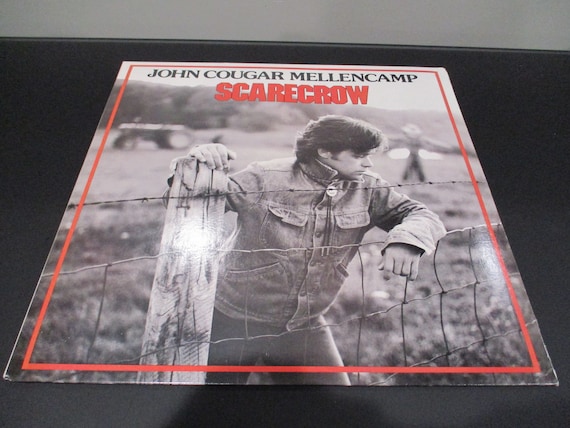 Vintage 1985 Vinyl LP Record John Cougar Mellencamp Scarecrow Near Mint Condition 62944
