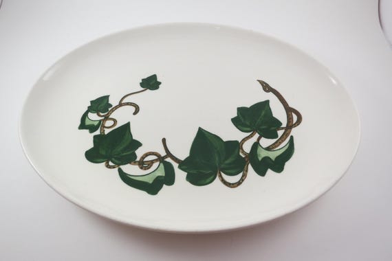 Vintage Metlox Poppytrail Platter: California Ivy Serving Dish