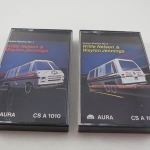 Rare 1982 Cassette Tape Set Outlaw Reunion Vol 1 and 2 Willie Nelson & Waylon Jennings Excellent Condition