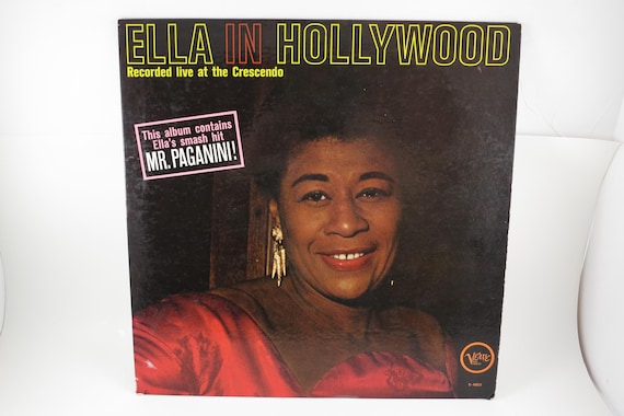 Vintage 1961 Ella Fitzgerald Vinyl LP - Ella In Hollywood Jazz Record